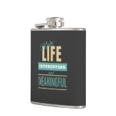 Flasques Rendre la vie intéressante Motivation des citation (Gauche)