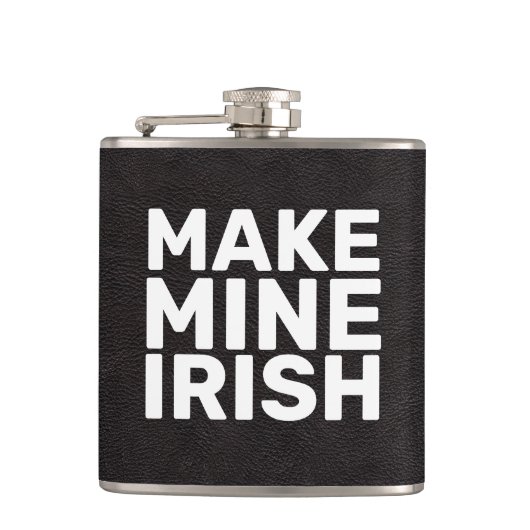 Flasques Rendre mon cool irlandais drôle (Devant)