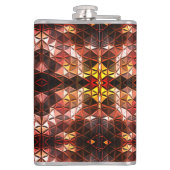 Flasques Répété du triangle rouge générant des formes étran (Dos)