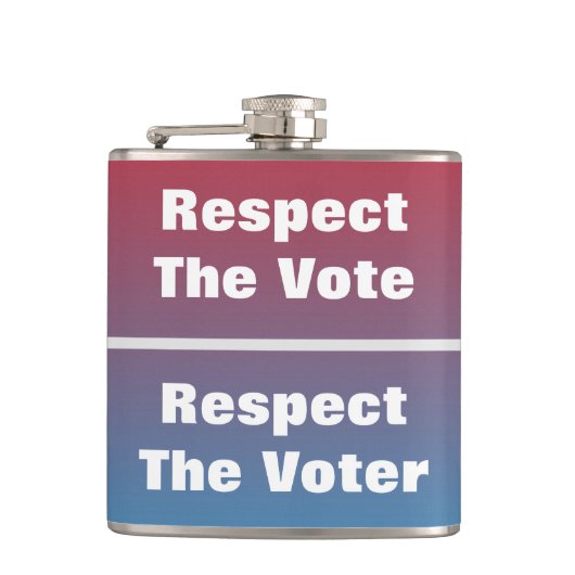 Flasques Respecter le vote et l'électeur (Devant)