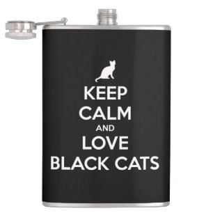Flasques Restez calme et aimez les chats noirs