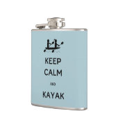 Flasques Restez calme et Kayak avec moi (Gauche)