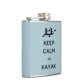 Flasques Restez calme et Kayak avec moi (Droite)