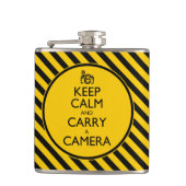 Flasques Restez calme et portez une caméra (Devant)