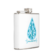 Flasques Restez hydraté bleu et blanc (Droite)