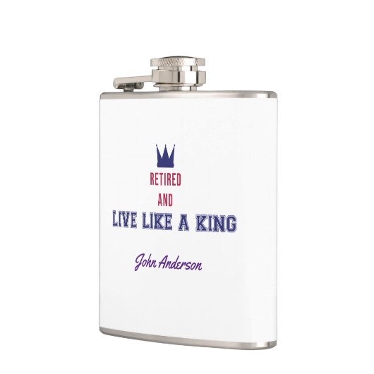 Flasques Retraité et vivre comme un roi (Gauche)