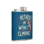 Flasques Retraité Mon Travail Est Escalade Flowy Lines (Droite)