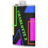 Flasques RETRO 80s MODE NEON FLUORO BOLD IMPRIMER GÉOMÉTRIQ (Gauche)