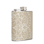 Flasques Rétro arrière - plan avec l'ornement de dentelle (Droite)