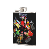 Flasques Rétro barre Martini de cocktail d'hommes fous (Gauche)