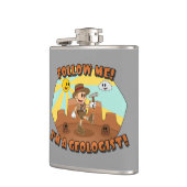 Flasques Retro Cartoon - Suivez-moi Je suis un géologue ! (Gauche)