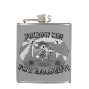 Flasques Retro Cartoon - Suivez-moi Je suis un géologue !