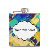 Flasques Rétro conception d'abrégé sur texture (Devant)