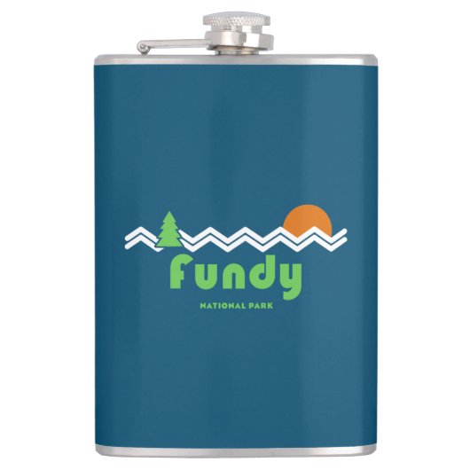 Flasques Rétro du parc national Fundy (Devant)