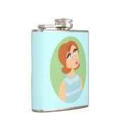 Flasques Retro Girl Blue (Droite)