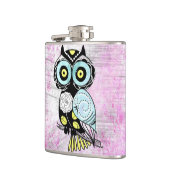 Flasques Rétro hibou fait sur commande (Gauche)