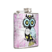 Flasques Rétro hibou fait sur commande (Droite)
