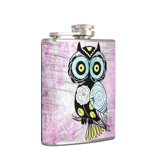 Flasques Rétro hibou fait sur commande (Droite)