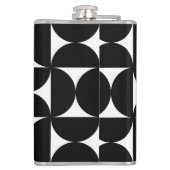 Flasques Retro Minimalist Style Black Geometric Bauhaus (Dos)