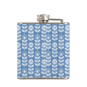 Flasques Rétro motif bleu scandinave (Dos)