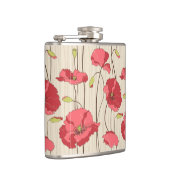 Flasques Rétro motif de pavots (Droite)