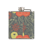 Flasques Rétro motif floral (Dos)