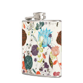 Flasques Rétro motif floral 2 (Gauche)