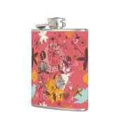 Flasques Rétro motif floral 7 (Gauche)