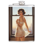 Flasques Retro Old School Pin-up Girl (Devant)