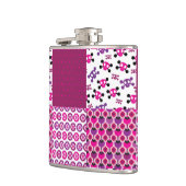 Flasques Rétro point de polka de crâne de fleur (Gauche)