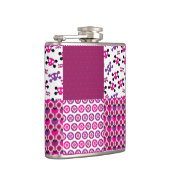 Flasques Rétro point de polka de crâne de fleur (Droite)