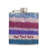 Flasques rétro traditionnel tricoté coloré de rayures (Devant)