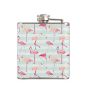 Flasques Rétros Flamants roses sur les rayures en bon état (Dos)