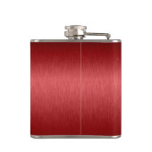 Flasques Revêtement d'aluminium brossé en métal rouge (Dos)