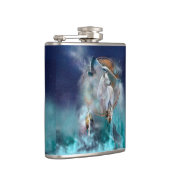 Flasques Rêveur indien et loup à tête ethnique (Droite)