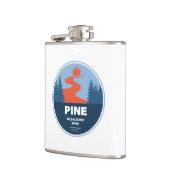 Flasques Rivière Pittoresque Et Sauvage De Pins (Gauche)