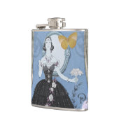 Flasques Robe élégante bleue pour femme, florale et fantais (Gauche)