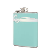 Flasques Robin's Egg Blue Jewelry Box avec ruban blanc (Gauche)