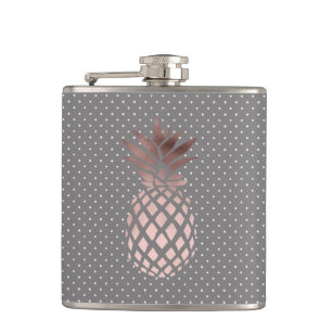 Flasques Rock rose gold pineapple polka doka