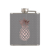 Flasques Rock rose gold pineapple polka doka (Dos)