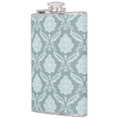 Flasques Rococo Damask Pattern Duck Egg Blue+Teal (Gauche)