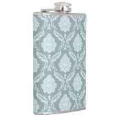 Flasques Rococo Damask Pattern Duck Egg Blue+Teal (Droite)