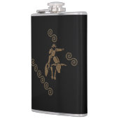 Flasques Rodeo Bull Rider sur une Longhorn (Gauche)