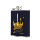 Flasques Roi du grill BBQ Couronne de la Marine Faites votr (Gauche)