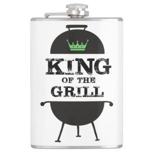 Flasques Roi Du Grill, Couronne Verte Noire