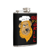 Flasques Roi du Grill, Lion Chef, Drôle Noir (Droite)
