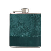Flasques Romance Turquoise de minuit | Dark Satiny Grunge D (Devant)
