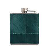 Flasques Romance Turquoise de minuit | Dark Satiny Grunge D (Dos)