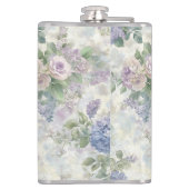 Flasques Romantic Purple Pink Flowers Bridesmaid Gift (Dos)