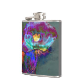 Flasques Romantique élégant violet turquoise peinture de fl (Gauche)